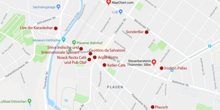 Dresden Plauen und seine Bars, Kneipen und Biergärten